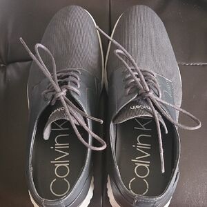 Calvin Klein Men's Black and Gray Sneakers